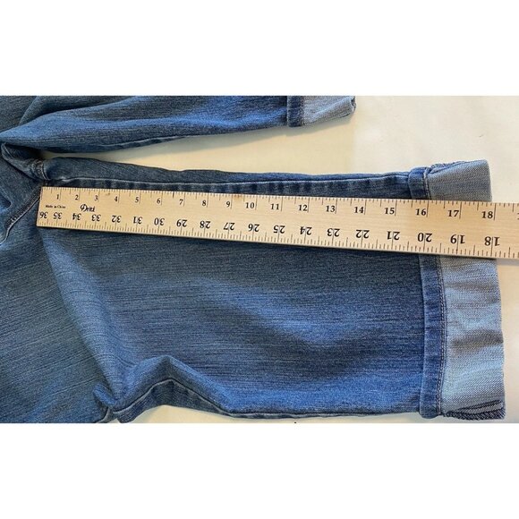Gloria Vanderbilt Amanda Capri Jeans Womens Size 14 Blue Stretch Denim Casual - Picture 3 of 15